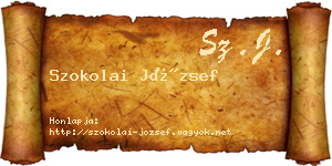 Szokolai József névjegykártya